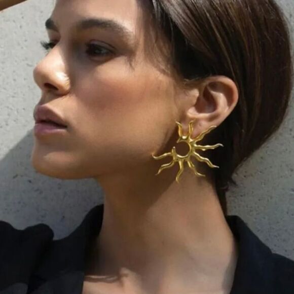 Sun earrings N234 - Picture 1 of 5